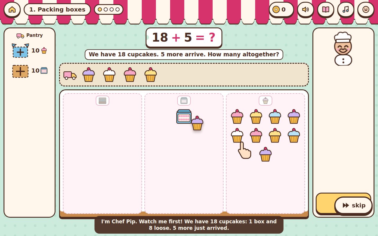Screenshot of Cupcake Baker