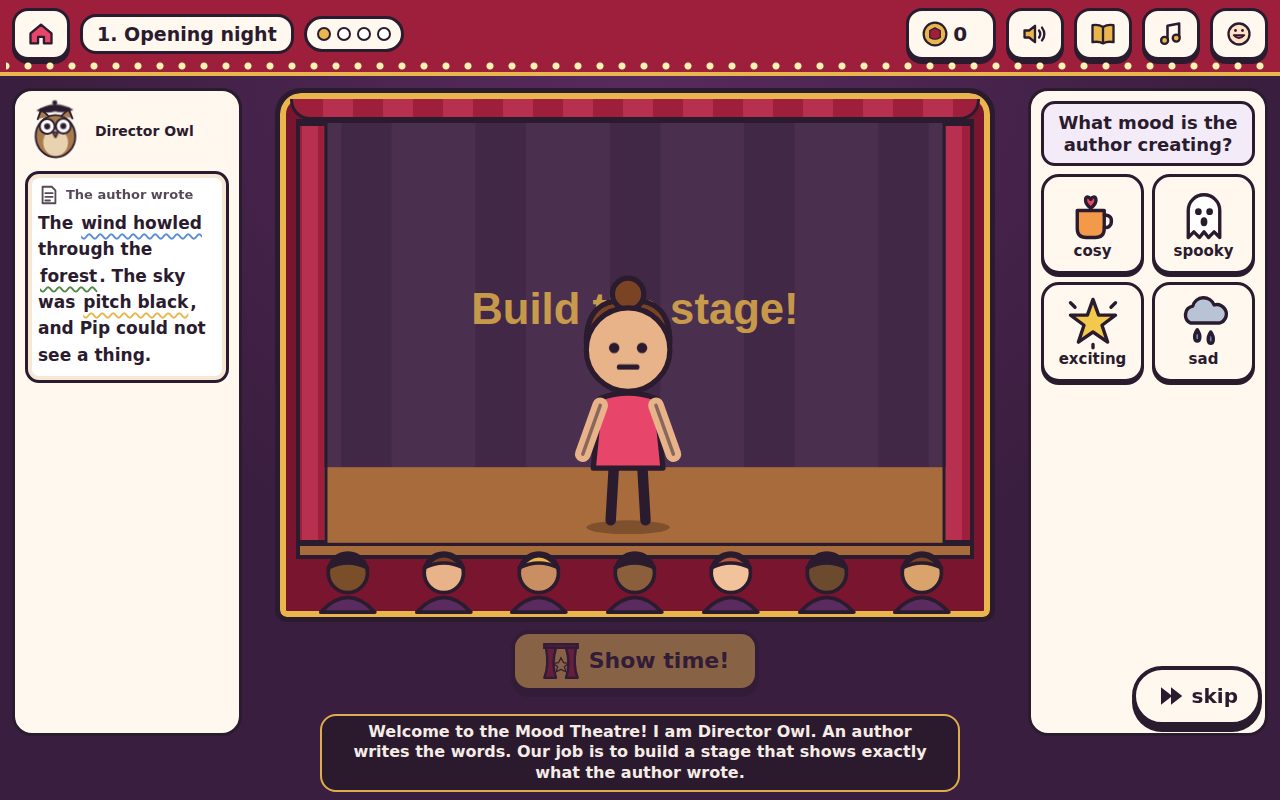 Screenshot of Mood Theatre